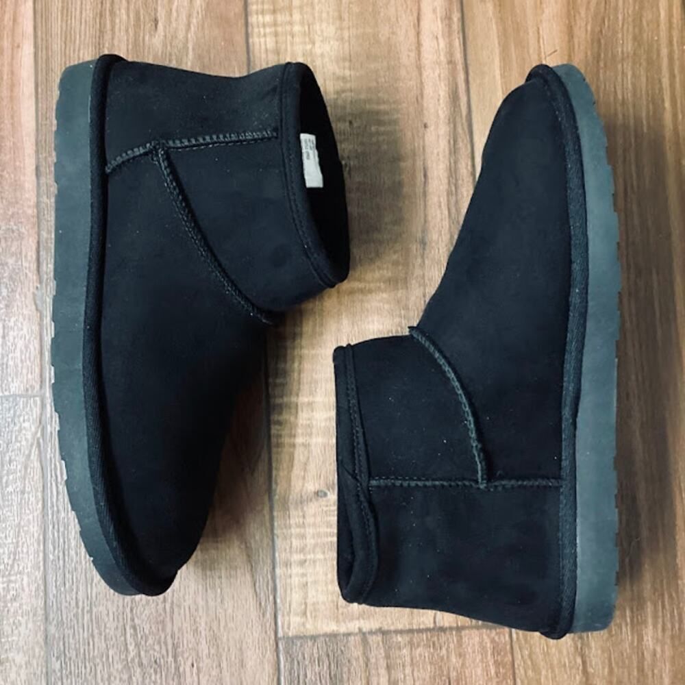 Arizona Jean Co Memory Foam Faux Suede Boots in Black Size 10